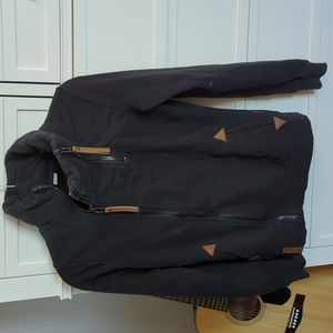 Naketano black full zip sweatshirt